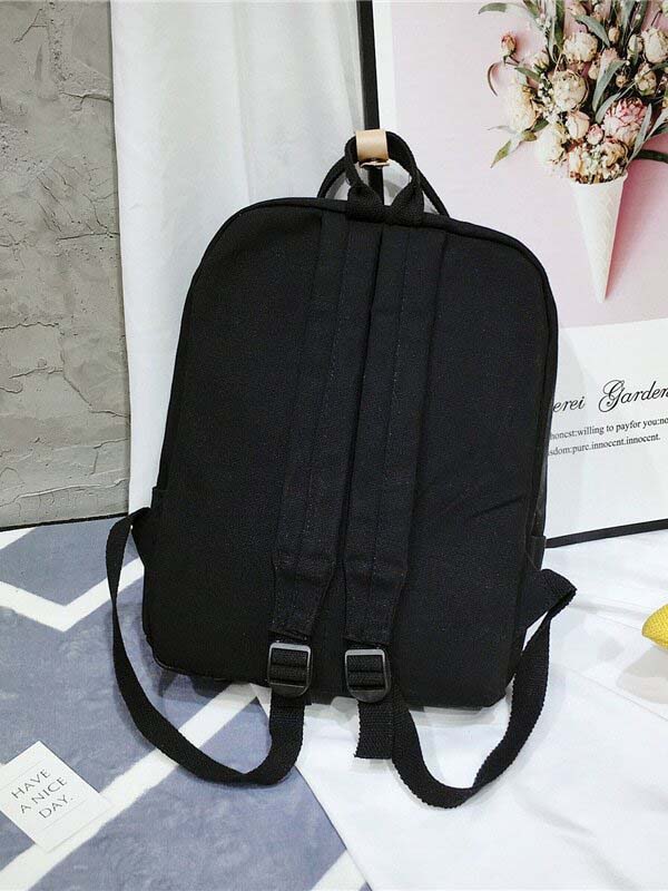 Double Pocket Side Canvas Backpack