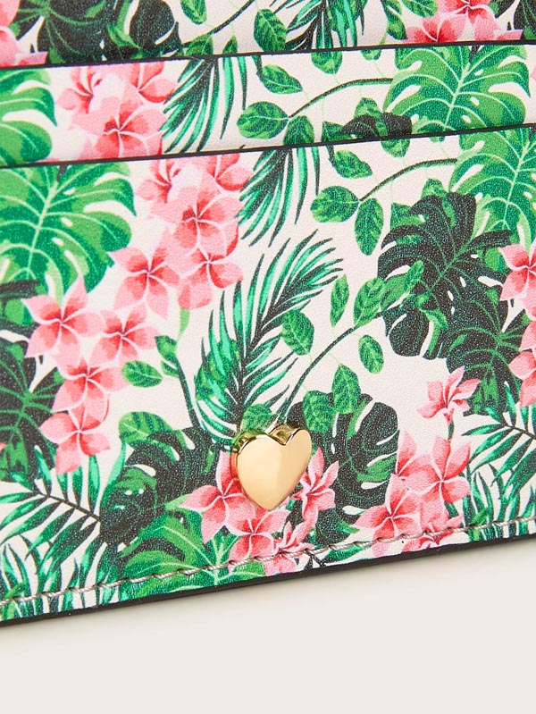 Tropical Print Card Holder