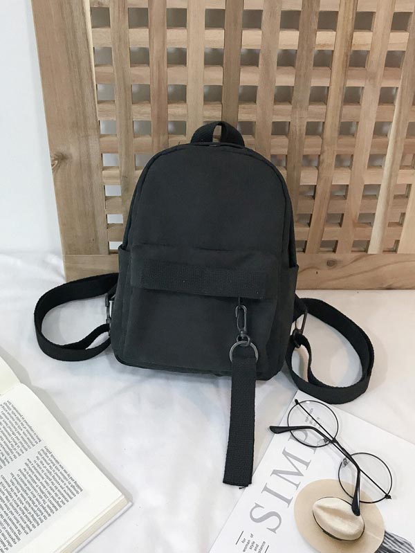 Pocket Front Backpack With Adjustable Strap