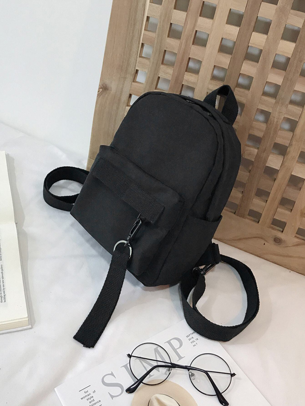 Pocket Front Backpack With Adjustable Strap